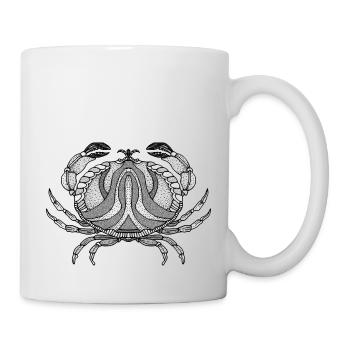 Krebs - Tasse - Weiß - Rechts