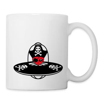 Alien Pirate Ufo Captain Cap Funny Alien - Mug - white - Right