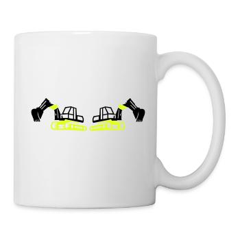 bagger 2 - Tasse - Weiß - Rechts