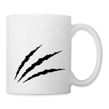Krallen - Tasse - Weiß - Rechts