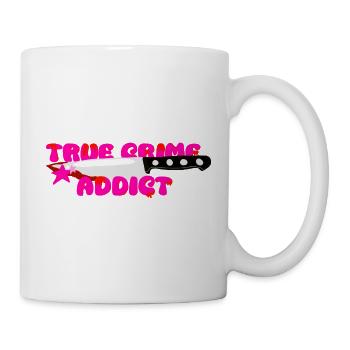 Sucht und wahres Verbrechen - Tasse - Weiß - Rechts