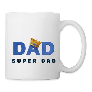 Super-Papa - Tasse - Weiß - Rechts