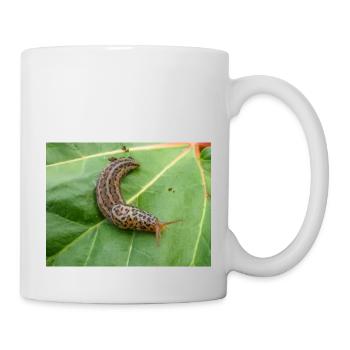 tiger slug also great grey slug Tigerschnegel - Mug - white - Right