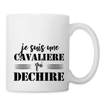 Ich bin ein Fahrer, der rockt - Tasse - Weiß - Rechts