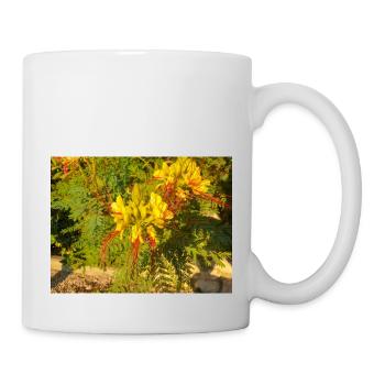 bird of paradise (in german Paradiesvogelbaum) - Mug - white - Right