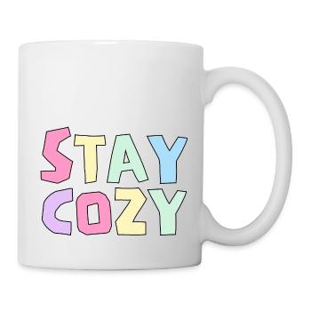 Funny Stay Cozy, Humor Winter Season Lovers - Mug - white - Right