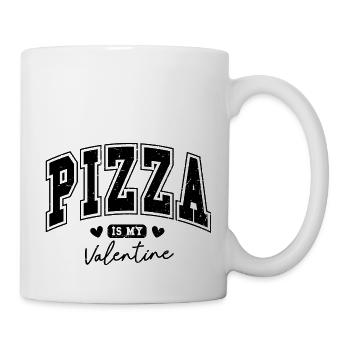 Valentine's Day Gift Pizza Is My Valentine Funny - Mug - white - Right