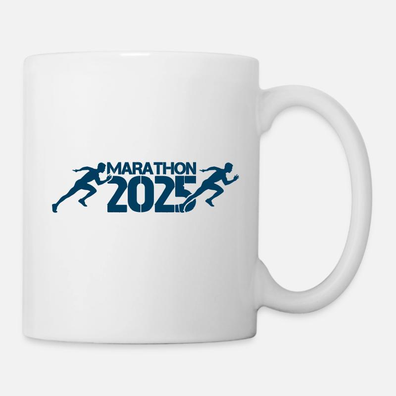 marathon 2025 - Tasse - Weiß