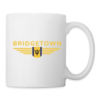 Bridgetown T-Shirt: Karibik-Vibes - Tasse - Weiß - Rechts