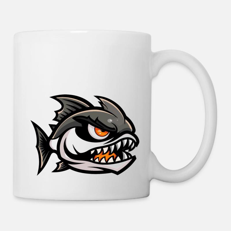 Piranha Fish Comic - Mug - white