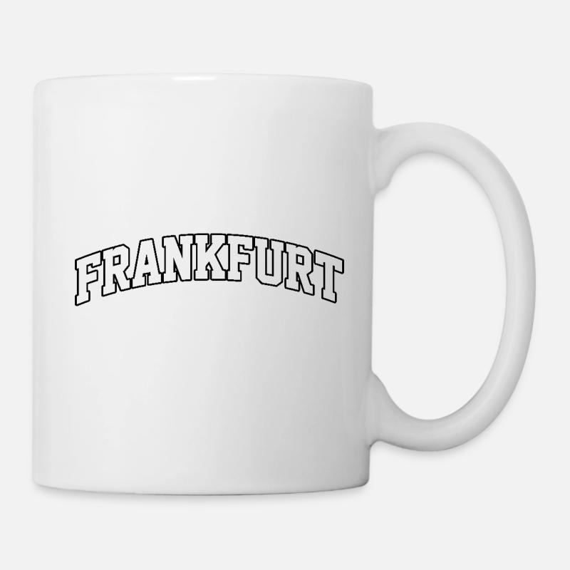 Frankfurter Logo: Weltoffenes Hochschuldesign - Tasse - Weiß