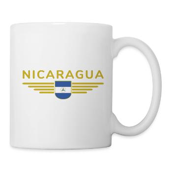 Nicaragua T-Shirt Design - Tasse - Weiß - Rechts