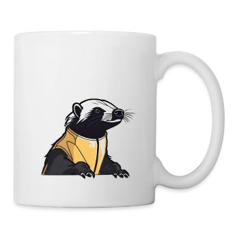 Niedlicher und cooler Dachs - Tasse - Weiß - Rechts