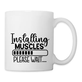 Installing Muscles - Tasse - Weiß - Rechts