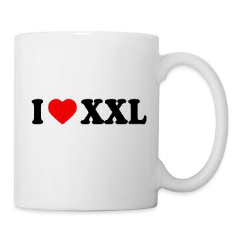 I love xxx - Tasse - Weiß - Rechts