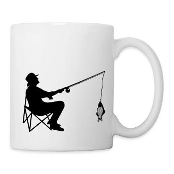 angler - Tasse - Weiß - Rechts