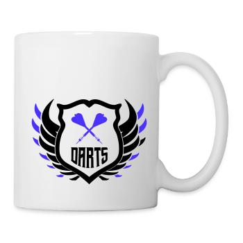 darts crest - Tasse - Weiß - Rechts
