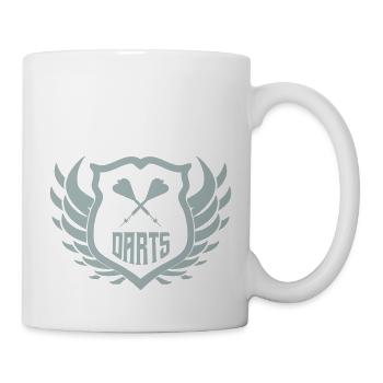 darts crest - Tasse - Weiß - Rechts