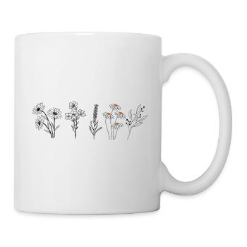 Fleurs printanières - Mug blanc - blanc - Droite