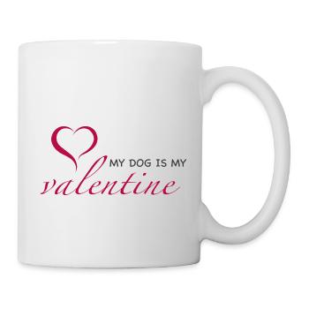 My Dog Is My Valentine - Mug - white - Right