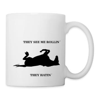 Ils me voient rouler ils hatin - Cheval sale - Mug blanc - blanc - Droite