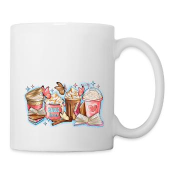 Buch Lover Kaffeetassen - Tasse - Weiß - Rechts