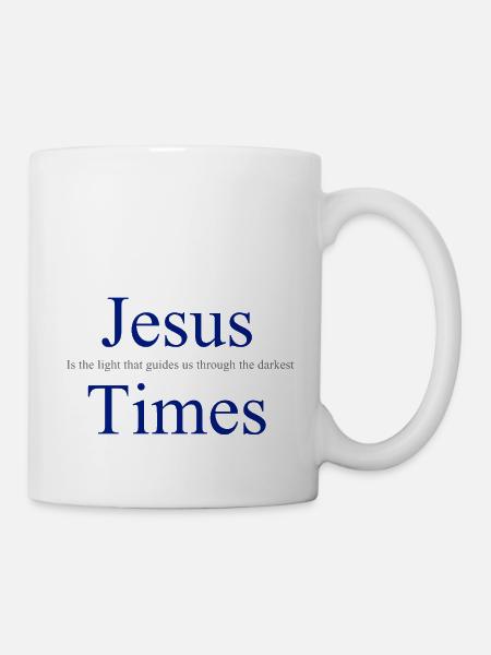 Jésus, la lumière qui nous guide dans les ténèbres - Mug blanc - blanc
