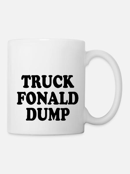 truck fonald dump - Tasse - Weiß