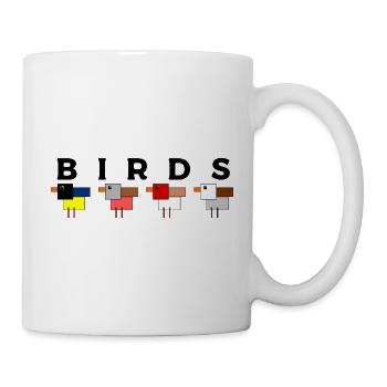 Oiseaux des jardins - Mug blanc - blanc - Droite
