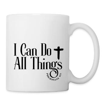 Can Do All Things Philippians 4:13 - Mug - white - Right