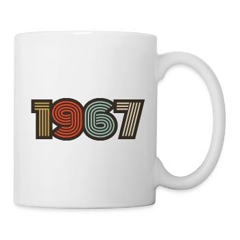 1967 retro vintage - Mug - white - Right