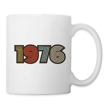 1976 rétro vintage - Mug blanc - blanc - Droite