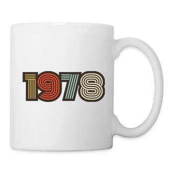 1978 retro vintage - Mug - white - Right