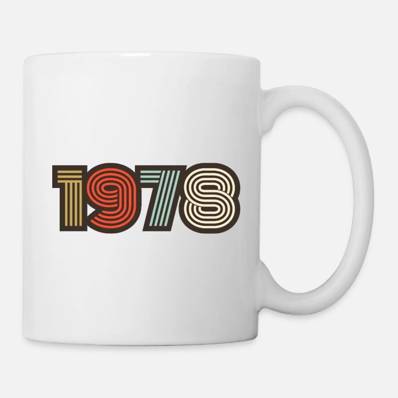 1978 rétro vintage - Mug blanc - blanc