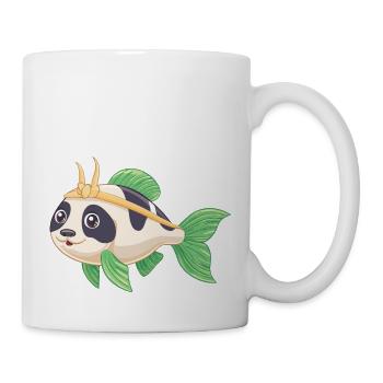 PandaPanzerwels – Süßes Hybrid-Design - Tasse - Weiß - Rechts