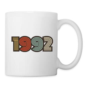 1992 retro vintage - Mug - white - Right