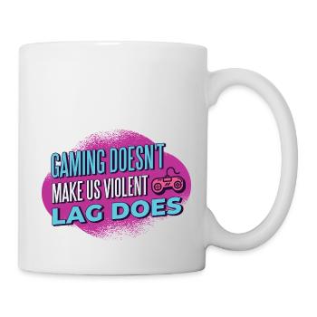 6395 GamingQuote PR t-shirt - Mug blanc - blanc - Droite