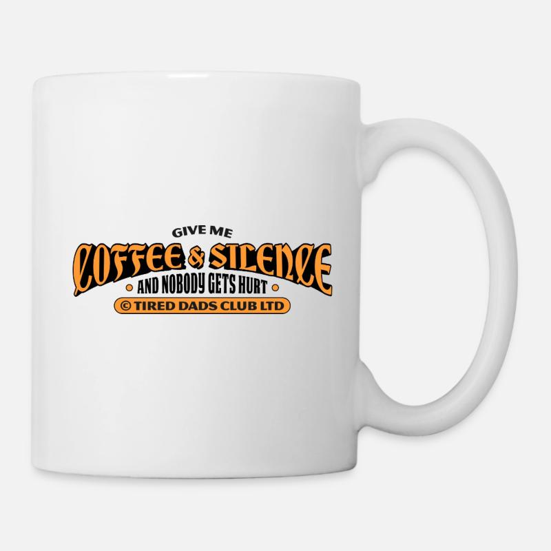 Tired Dads Club – Café et repos - Mug blanc - blanc