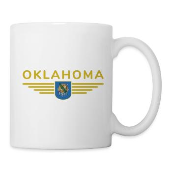 Oklahoma Fan T-Shirt – Perfekt für Fans - Tasse - Weiß - Rechts