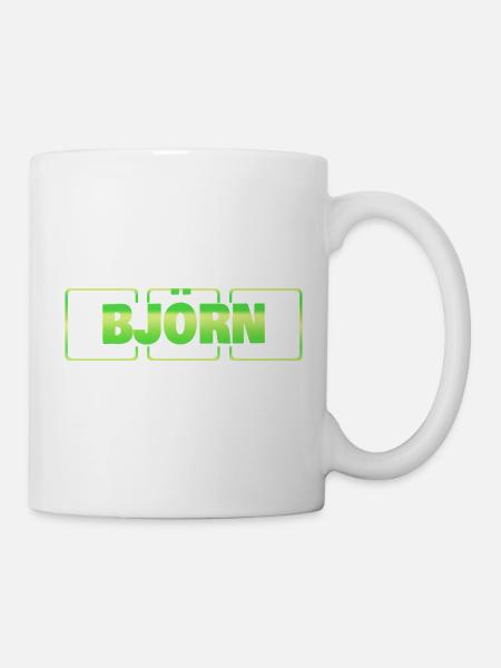 Geschenkidee Björn - Tasse - Weiß