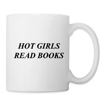 filles sexy lisant des livres - Mug blanc - blanc - Droite