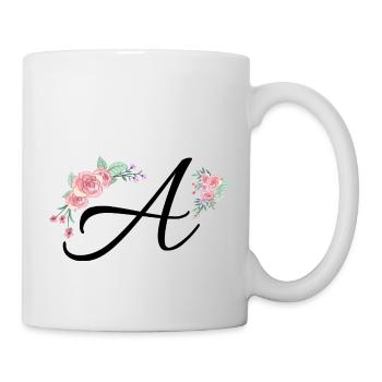 Brief an Blumen - Tasse - Weiß - Rechts