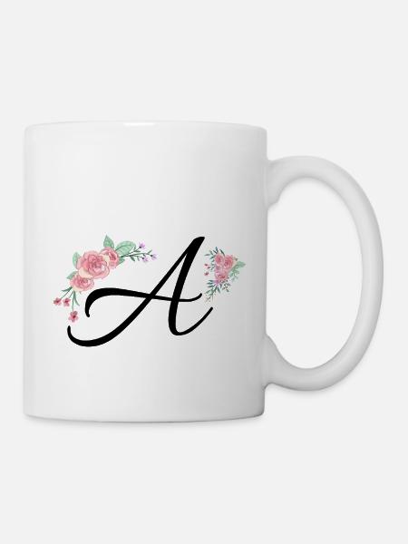 Brief an Blumen - Tasse - Weiß