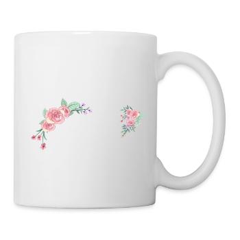 Brief an Blumen - Tasse - Weiß - Rechts