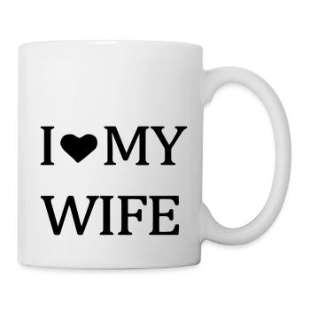 J'aime ma femme. - Mug blanc - blanc - Droite