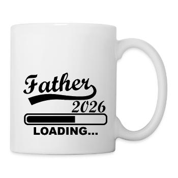 Père 2026 Chargement Progression - Mug blanc - blanc - Droite