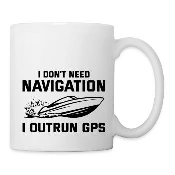 Speedboat Racing Humor for Boating Enthusiasts - Mug - white - Right