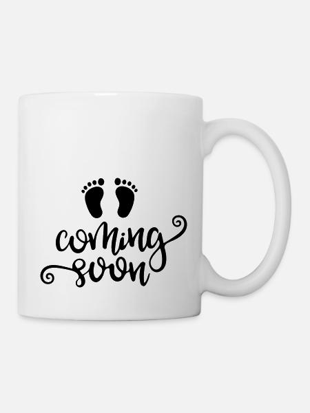 kommt bald - Tasse - Weiß
