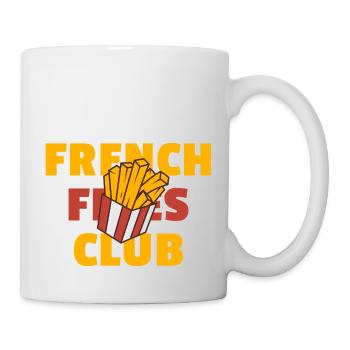 French Fries Club - Funny French Fries Design - Mug - white - Right