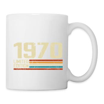 Vintage 1970 Anniversaire Rétro - Né en 1970 - Mug blanc - blanc - Droite